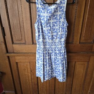 Universal Thread White and Blue Floral Mini Dress